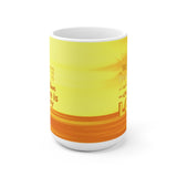 Yellow & Orange "Peacemakers" Ceramic Mug - choice of two sizes