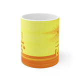 Yellow & Orange "Peacemakers" Ceramic Mug - choice of two sizes