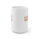 "Shakti Love Warrior" White Ceramic Mug - choice of two sizes