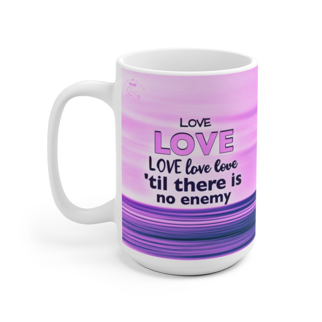Purple "Peacemakers" Ceramic Mug - choice of two sizes