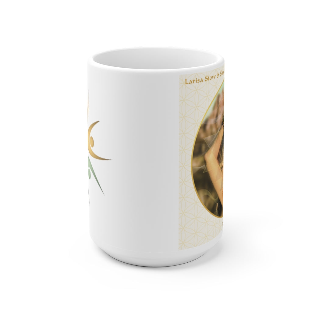 "There Is A Light That Will Remain" White Ceramic Mug - choice of two sizes